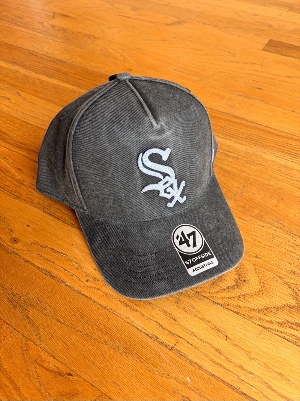 '47 Black Chicago White Sox Adjustable Cap with White Logo